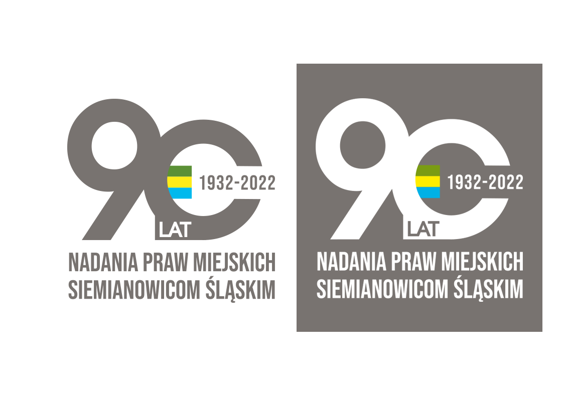 Logo 90 lat miasta Siemianowice Śląskie