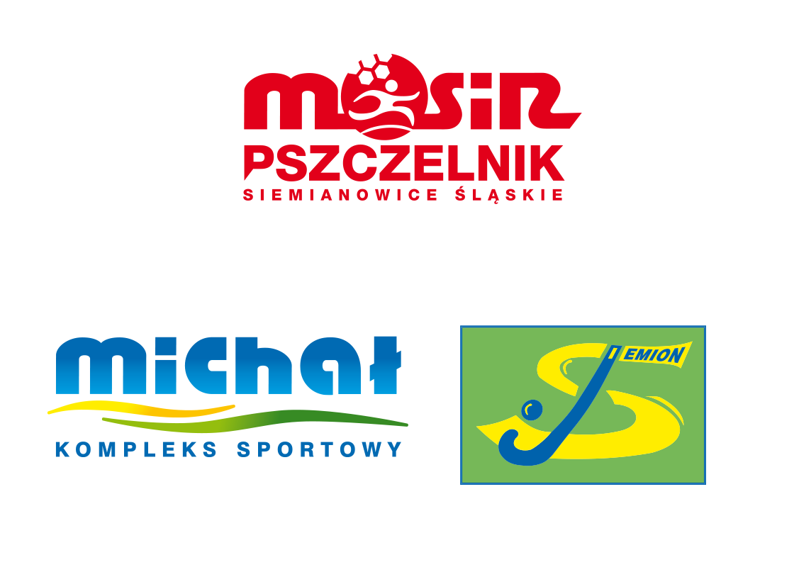Logo MOSiR Pszczelnik, logo KS Michał, Logo KS Siemion Siemianowice